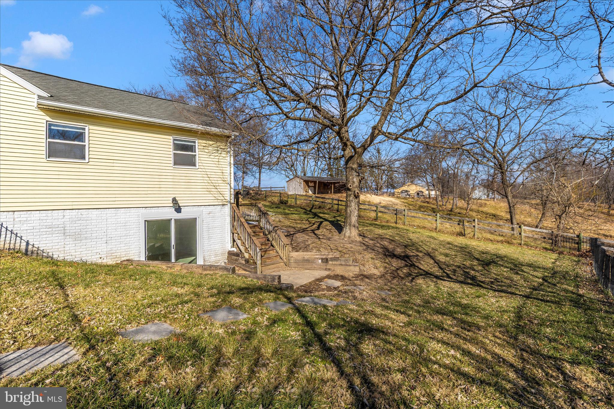 8204 Ball Road Frederick, MD 21704 - Photo 46 of 55 a view of a yard with large trees
