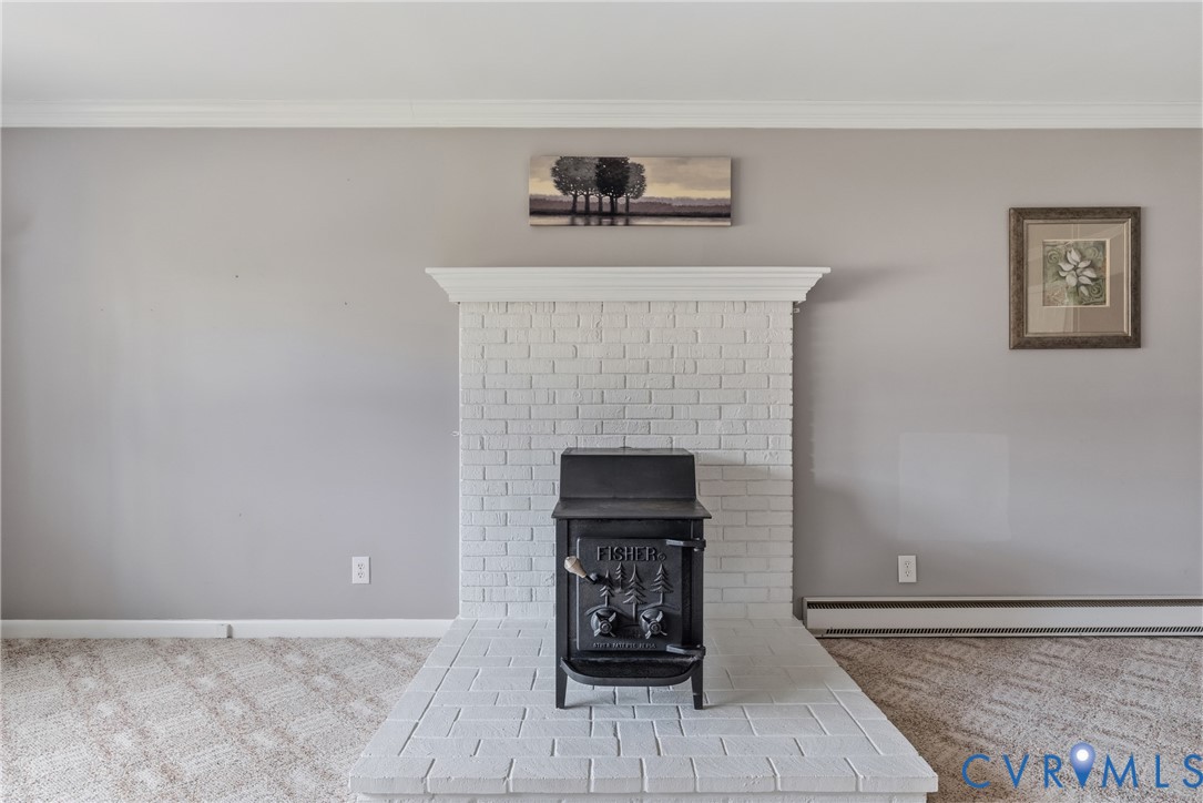 12298 Melton Road Ashland, VA 23005 - Photo 23 of 35 3rd view of Free standing Woodstove in family room