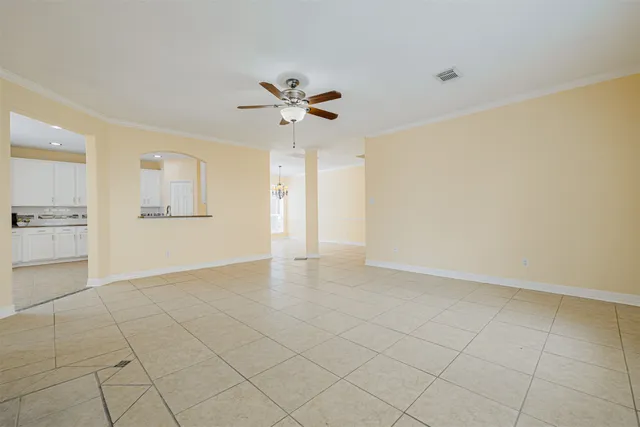 a view of an empty room