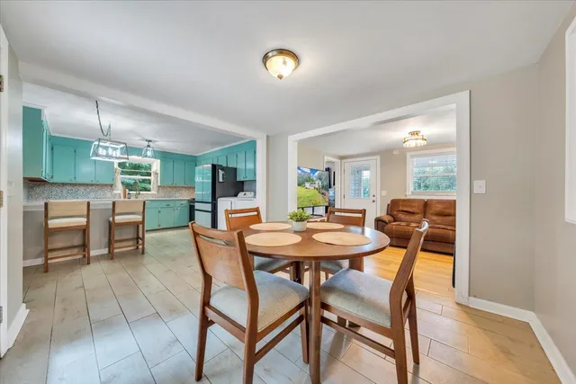 a bed room with a bed and a desk