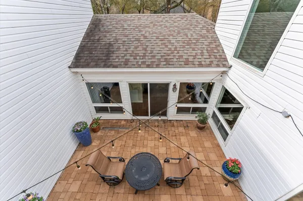 a view of a wooden fence