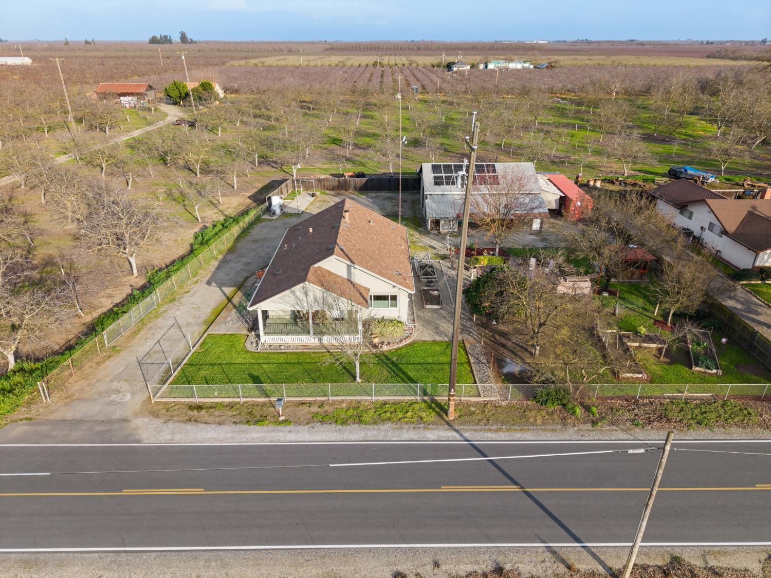 5610 North Confer Road Stockton, CA 95215 - Photo 36 of 40 Drone view of property.
