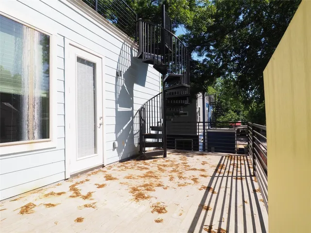 a view of outdoor space and deck