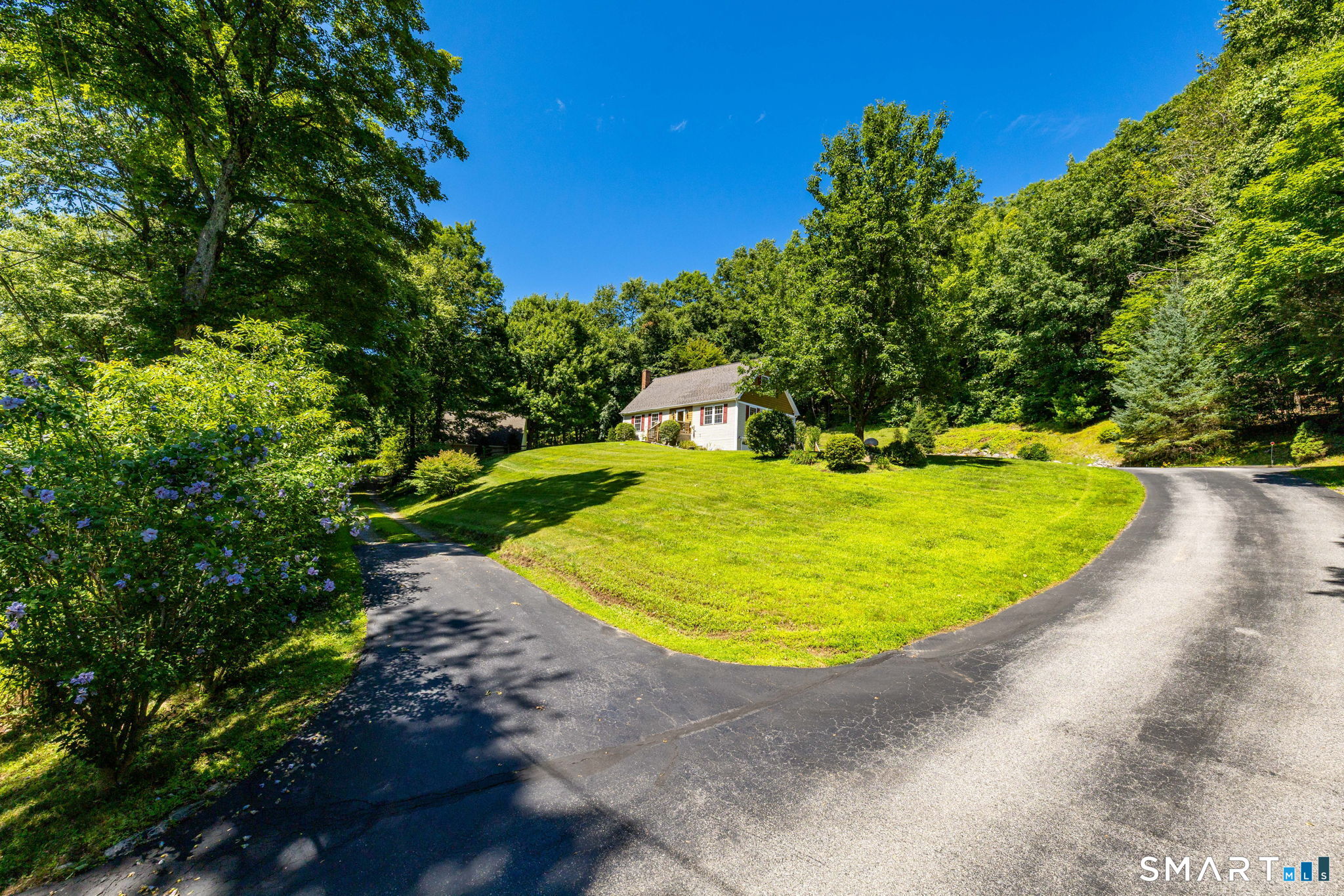 265 Lead Mine Brook Road Harwinton, CT 06791 - Photo 3 of 40 ** Paved driveway takes you home or to the lower detached two-story garage (24 feet x 26 feet)
