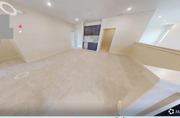 a bathroom with a sink a mirror and a shower