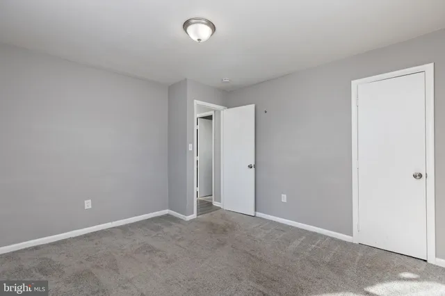 a view of an empty room