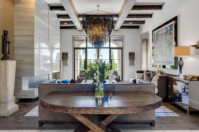 a view of building with outdoor space and garden