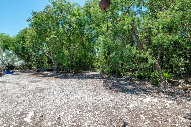 a view of backyard with sitting area