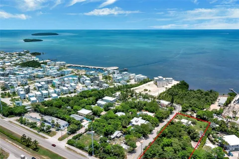 a view of city and ocean
