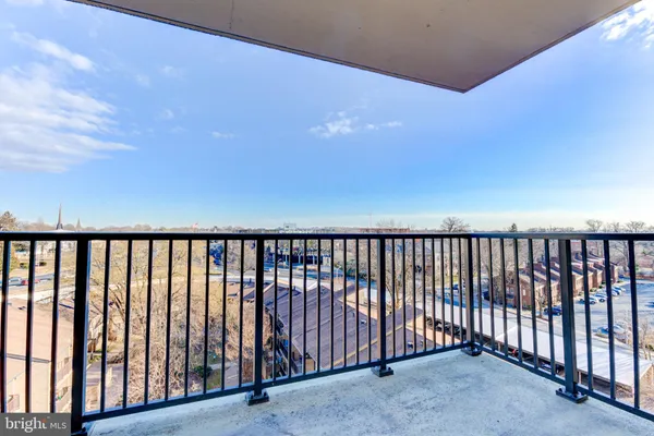 a view of a balcony
