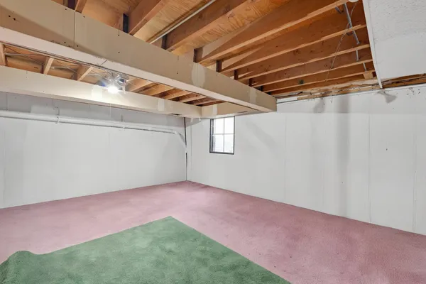 a view of a room with an empty space