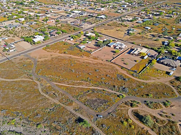 an aerial view of a city