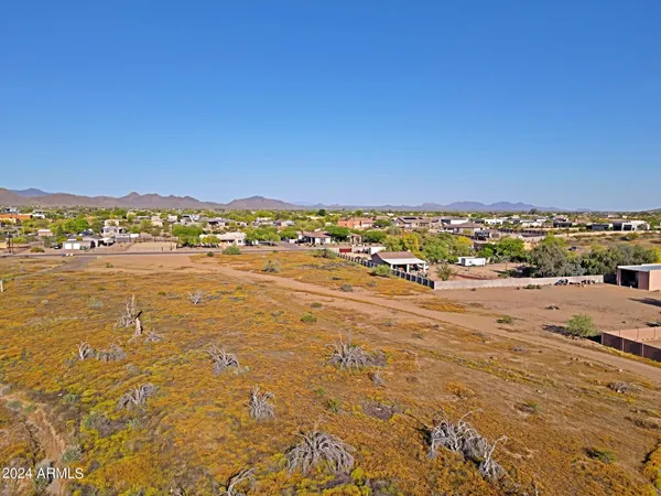 a view of a lake with mountains in the background