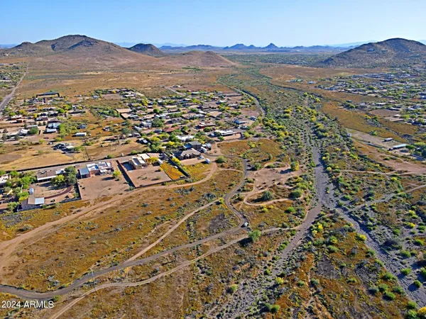 a view of city and mountain
