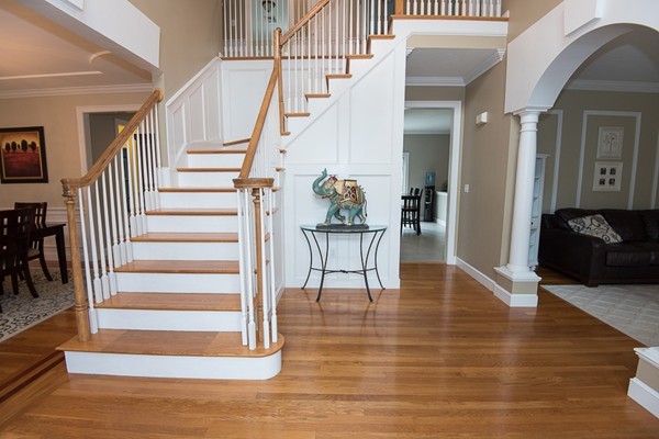 85 Johnson Drive Holliston, MA 01746 - Photo 4 of 30 a view of entryway and hall with wooden floor