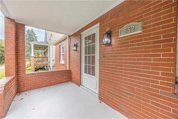 a view of front door of house