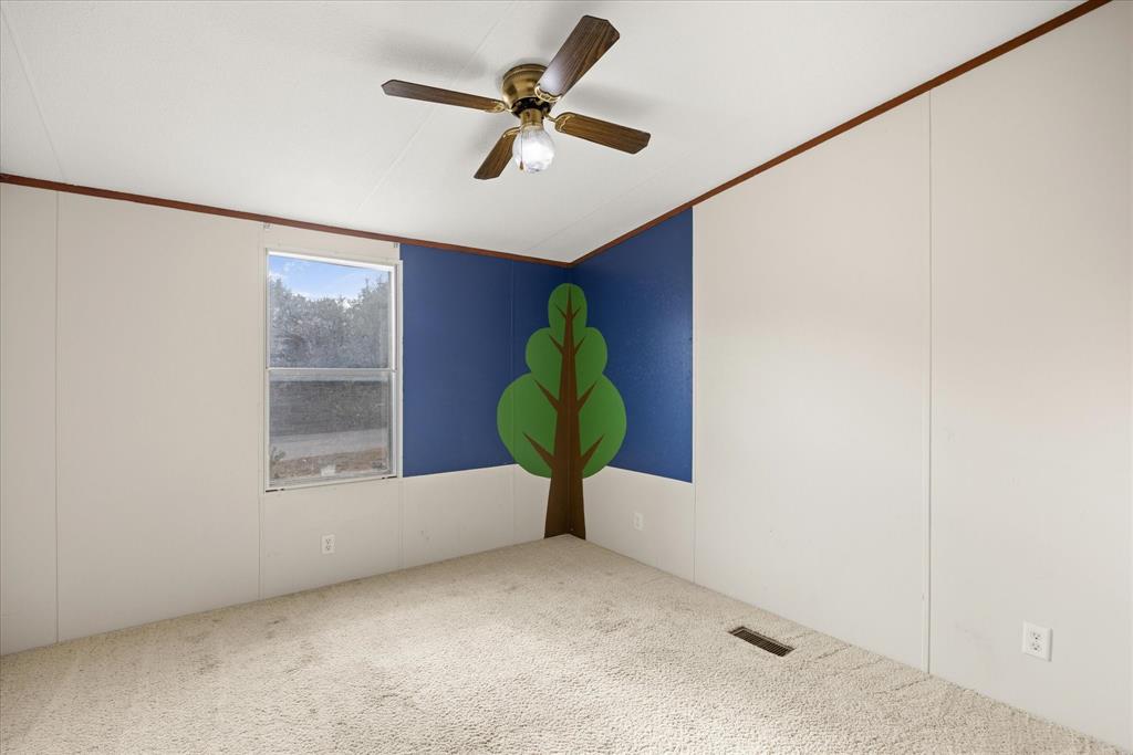 2903 Centaurus Way Granbury, TX 76048 - Photo 11 of 31 Carpeted empty room featuring ornamental molding and a ceiling fan