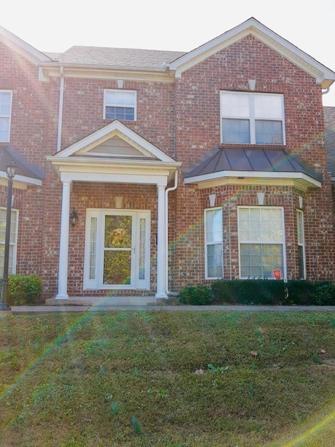 a front view of a house