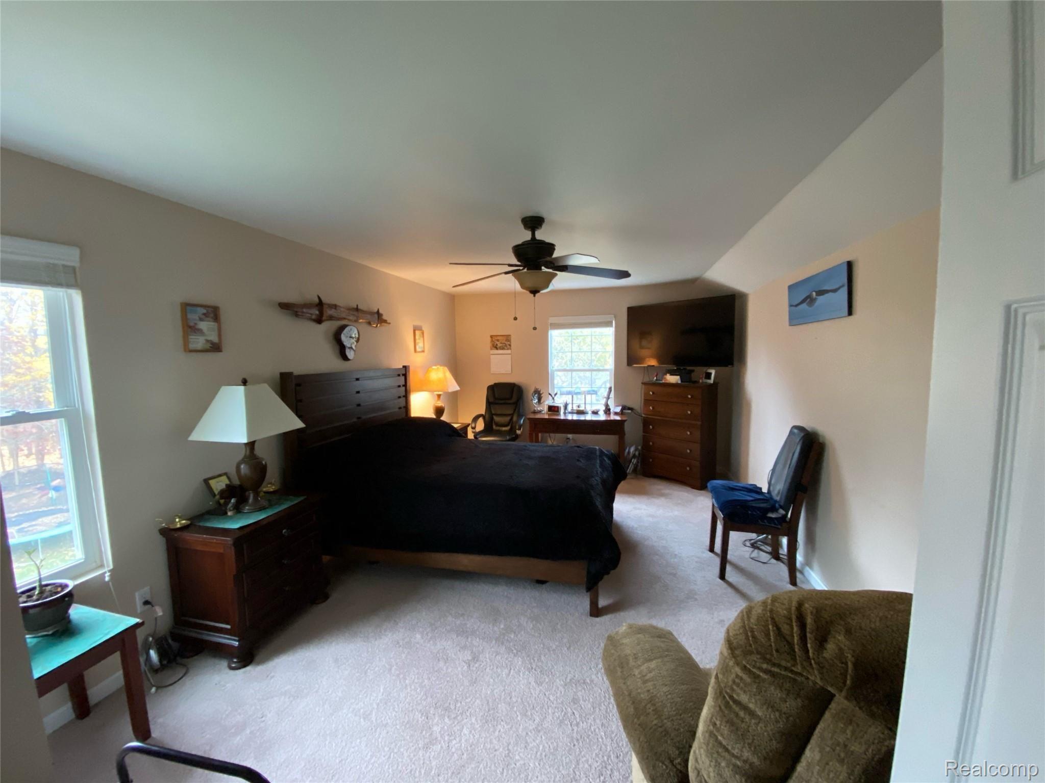 2120 East Vienna Road Clio, MI 48420 - Photo 23 of 37 Spacious 12 x 20 Bedroom! New Carpeting, Ceiling Fan & Custom Paint!