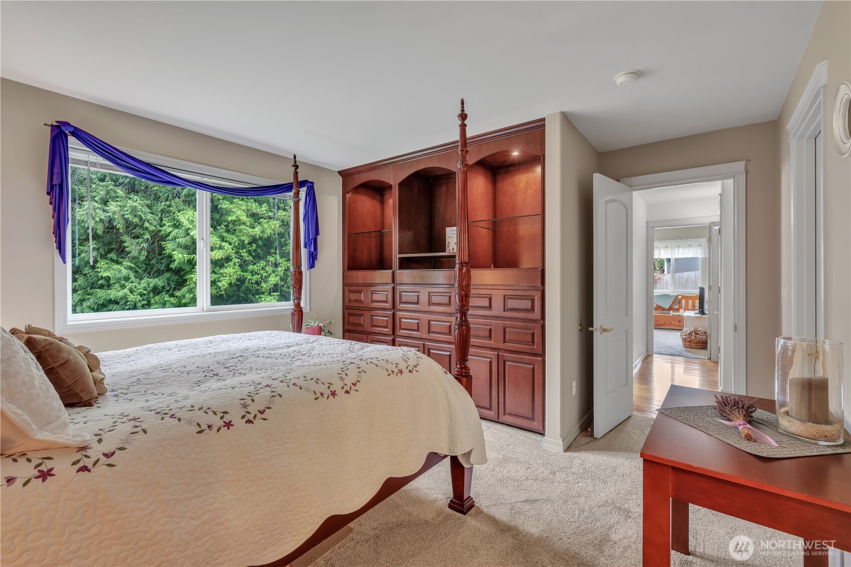 103 Southeast Alder Manor Road Shelton, WA 98584 - Photo 15 of 39 a bedroom with a bed dresser and a window