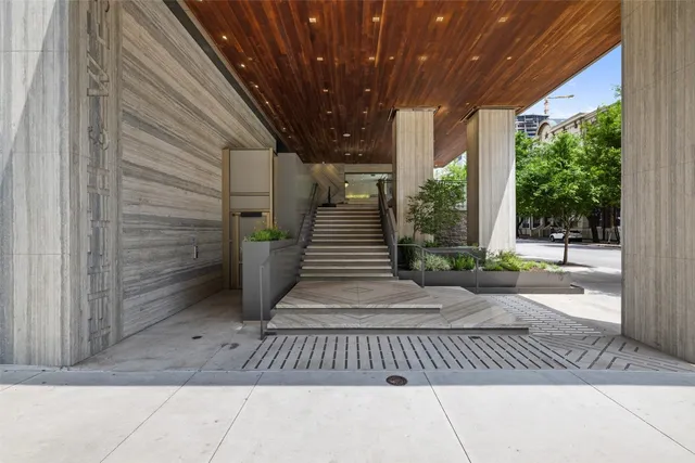 a view of a door of the house