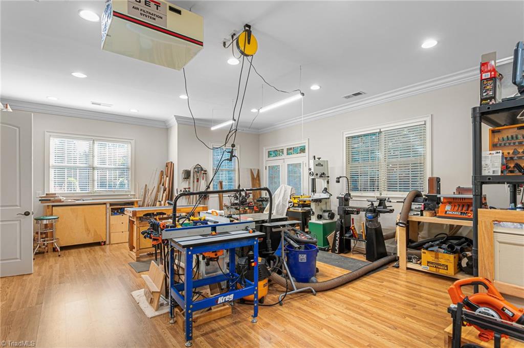 8404 Linville Oaks Drive Oak Ridge, NC 27310 - Photo 46 of 47 Pool house interior - could be mancave, in-law suite, whatever your heart desires!
