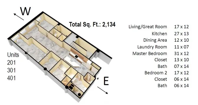 $4,280 | 226 North Water Street, Unit 401, Milwaukee, WI 53202