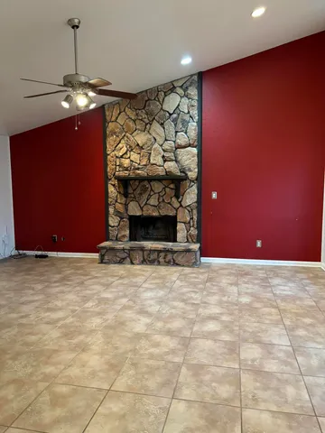 a view of a livingroom with a fireplace