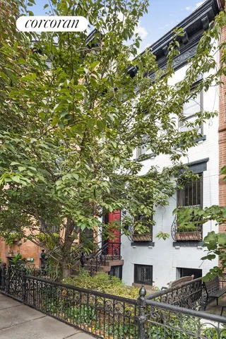 a sign that is on a tree