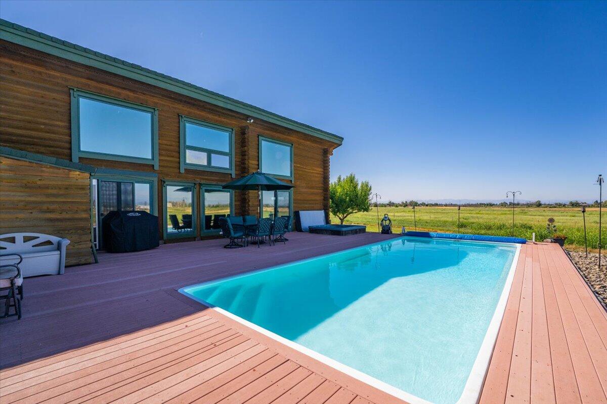 4208 Balls Ferry Road Cottonwood, CA 96022 - Photo 32 of 53 a view of swimming pool with seating area