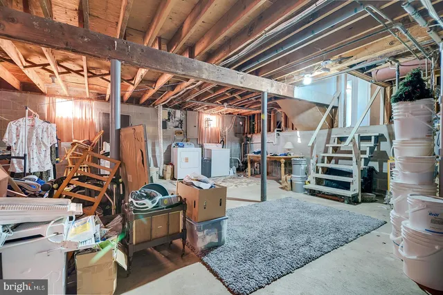 a view of a storage room