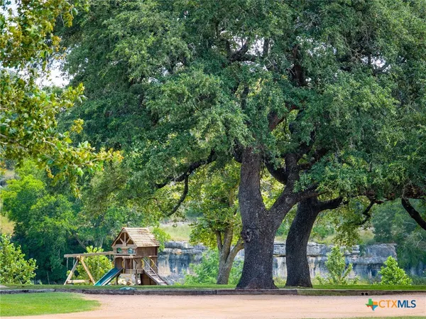 a view of yard with seating space