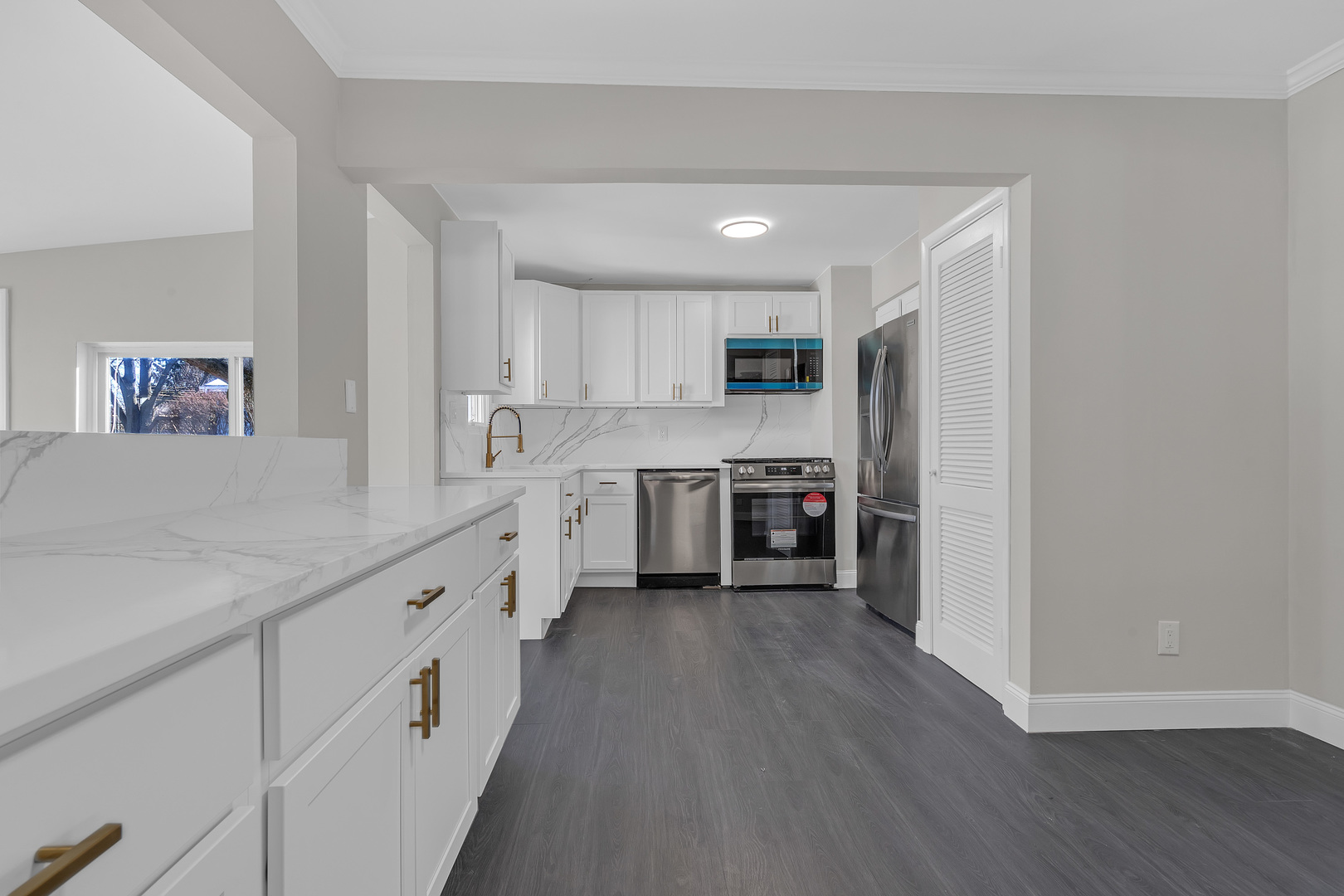 160 Marley Road New Lenox, IL 60451 - Photo 13 of 23 a kitchen with cabinets a sink and a window