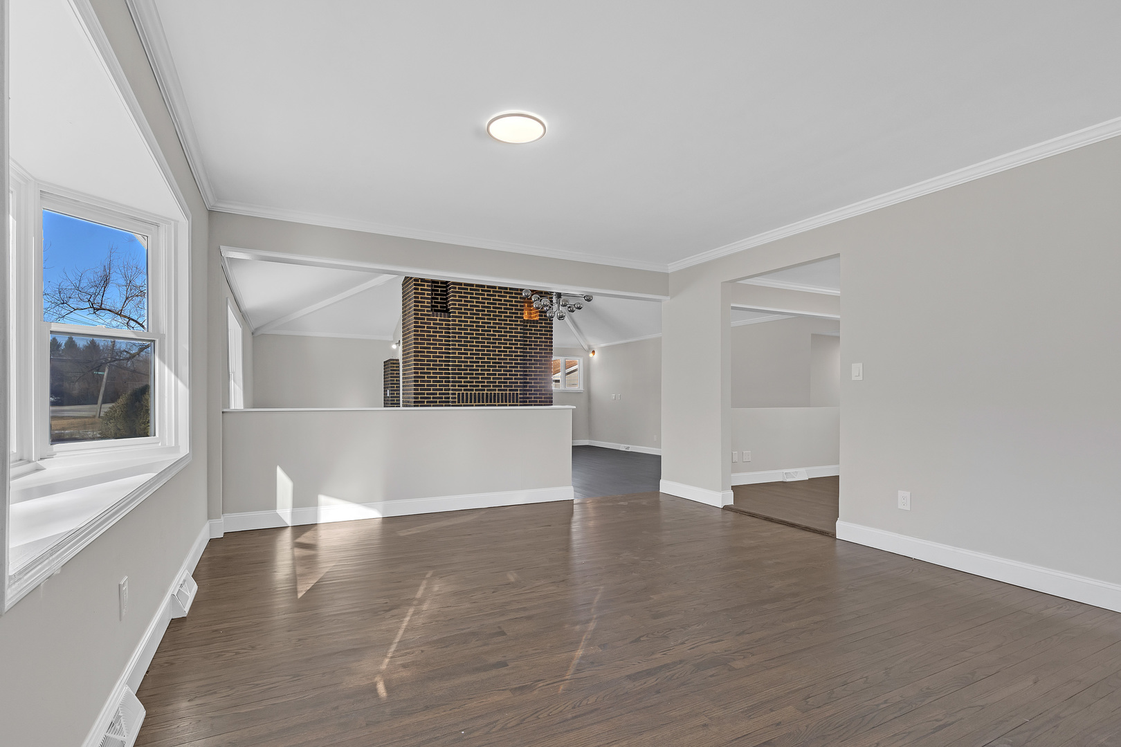 160 Marley Road New Lenox, IL 60451 - Photo 4 of 23 a view of empty room with wooden floor and windows