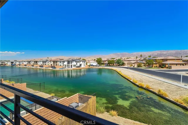 a view of lake with city