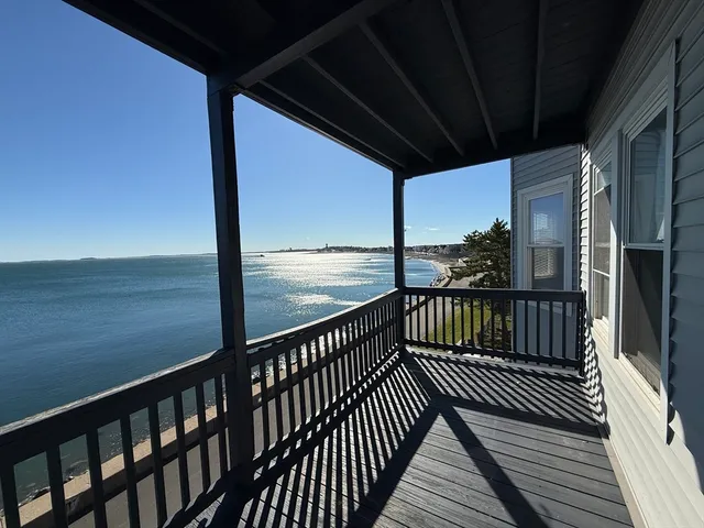 a view of city from a balcony