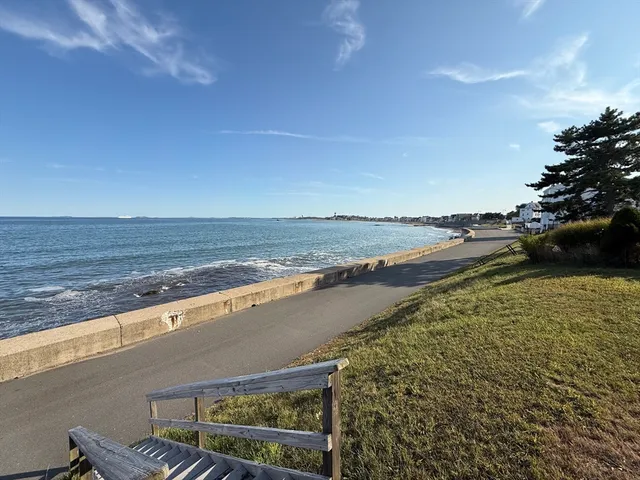 a view of an ocean and beach