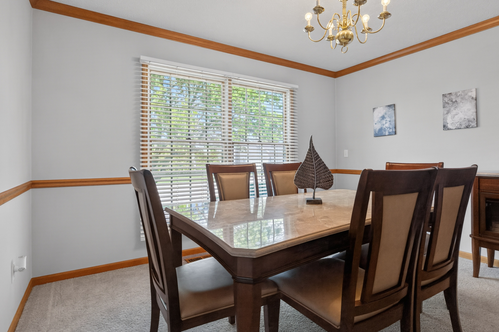 1503 Broad Creek Road Bloomington, IL 61704 - Photo 13 of 31 a view of a dining room with furniture window and outside view