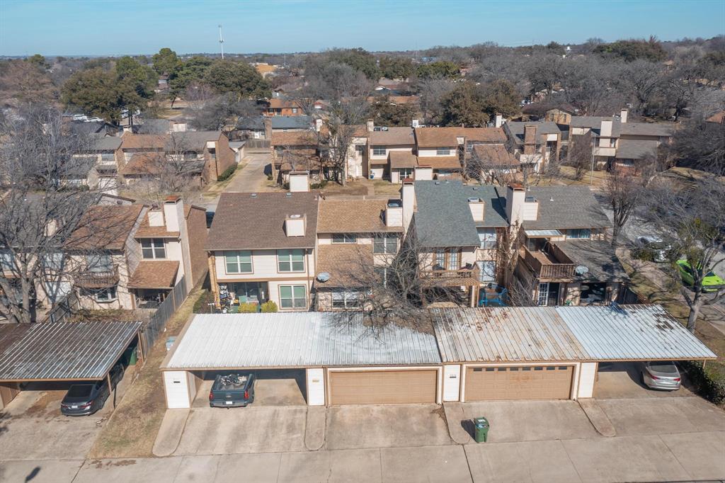2018 Warnford Place Arlington, TX 76015 - Photo 28 of 34 an aerial view of a house with a garden