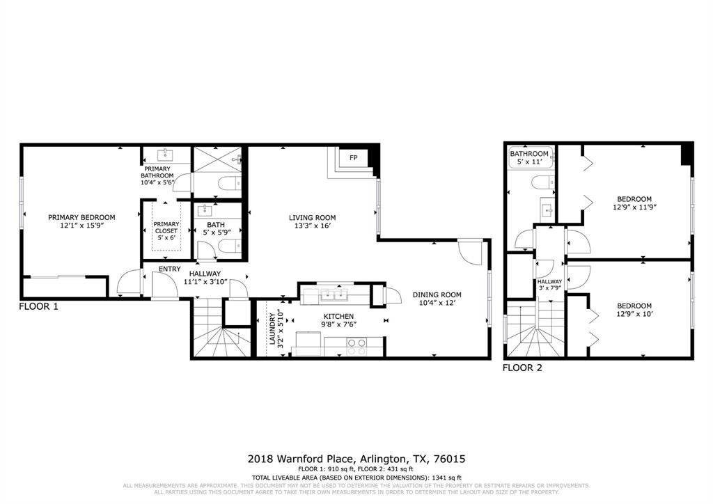 2018 Warnford Place Arlington, TX 76015 - Photo 34 of 34 a black and white photo of a living room