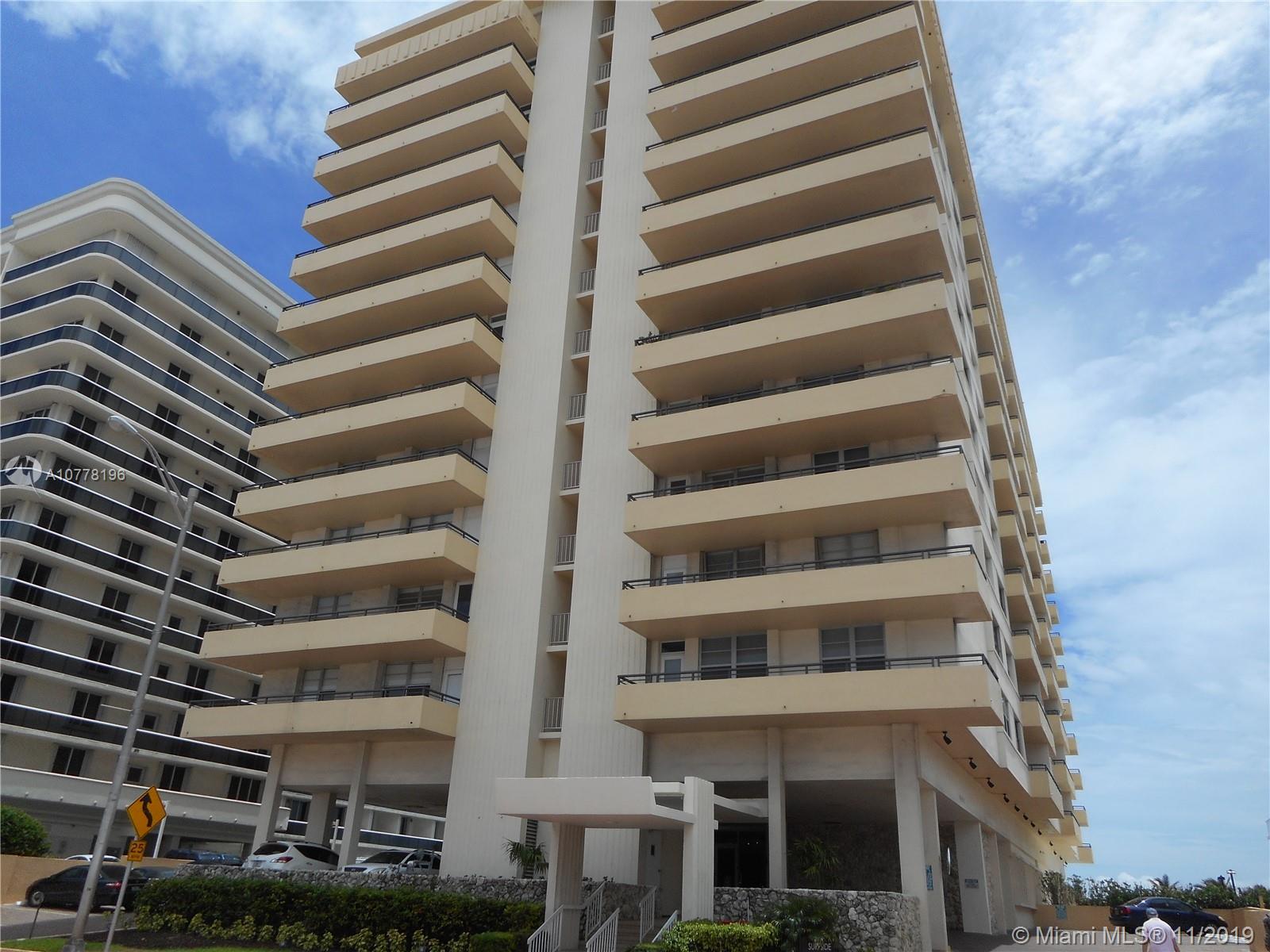 9511 Collins Avenue, Unit 1209 Surfside, FL 33154 - Photo 20 of 20 a front view of a building
