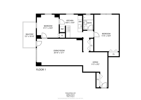 $415,000 | 1020 Grand Concourse, Unit 12V | Concourse Village