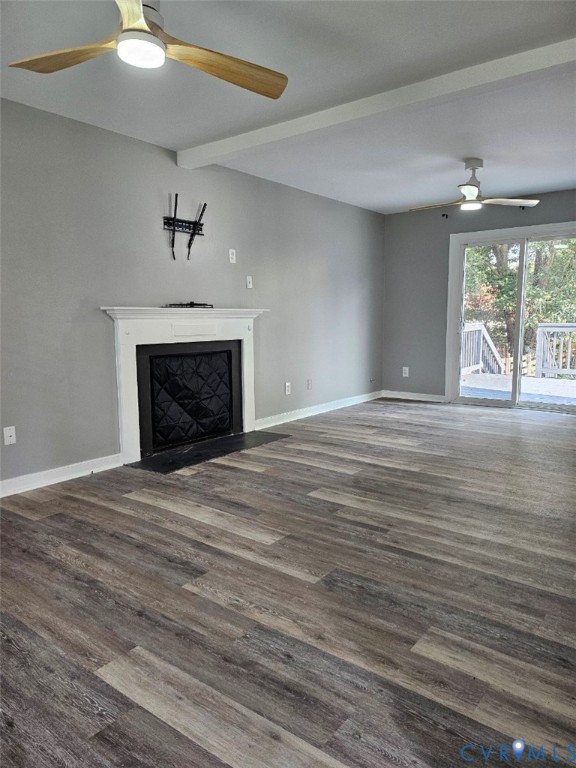 13607 Danwoods Road Midlothian, VA 23113 - Photo 3 of 19 a view of an empty room with wooden floor fireplace and a window
