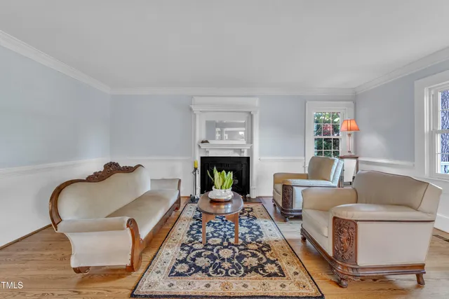 a very nice looking room with a large window