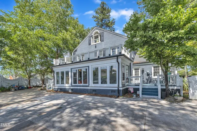 a backyard of a house