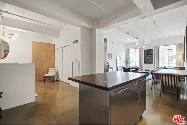 a room with furniture and a table