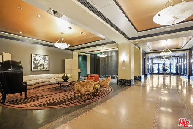 a room with furniture