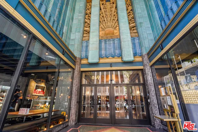 a view of a balcony with city view