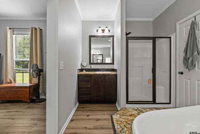 a view of a bedroom from balcony