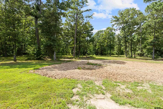 a view of outdoor space with deck and trees